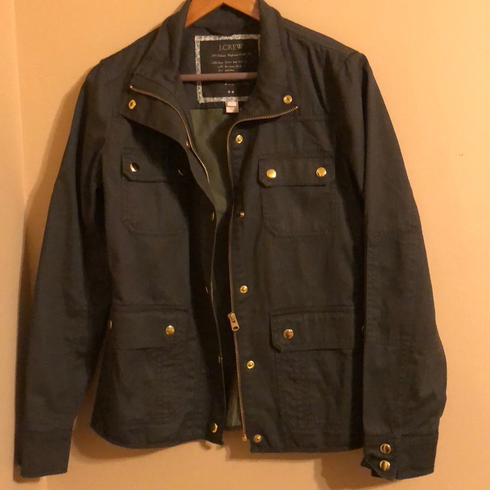 J.Crew Downtown Field jacket Small green